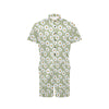 Daisy Yellow Print Pattern Men's Romper