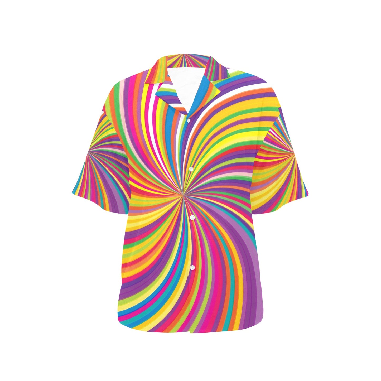 Vortex Print Design LKS301 Women's Hawaiian Shirt