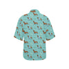 Dachshund Paw Decorative Print Pattern Women's Hawaiian Shirt