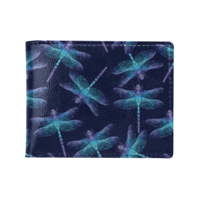 Dragonfly Hand Drawn Style Print Men's ID Card Wallet