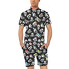 Skull Print Design LKS3013 Men's Romper