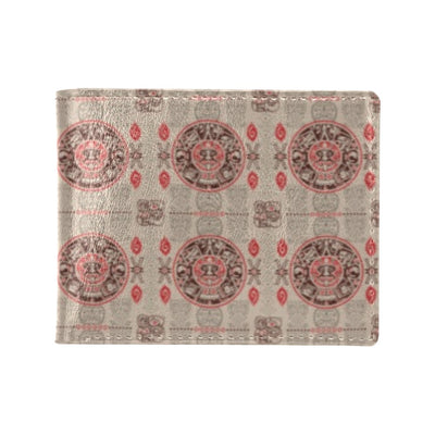 Calendar Aztec Print Pattern Men's ID Card Wallet