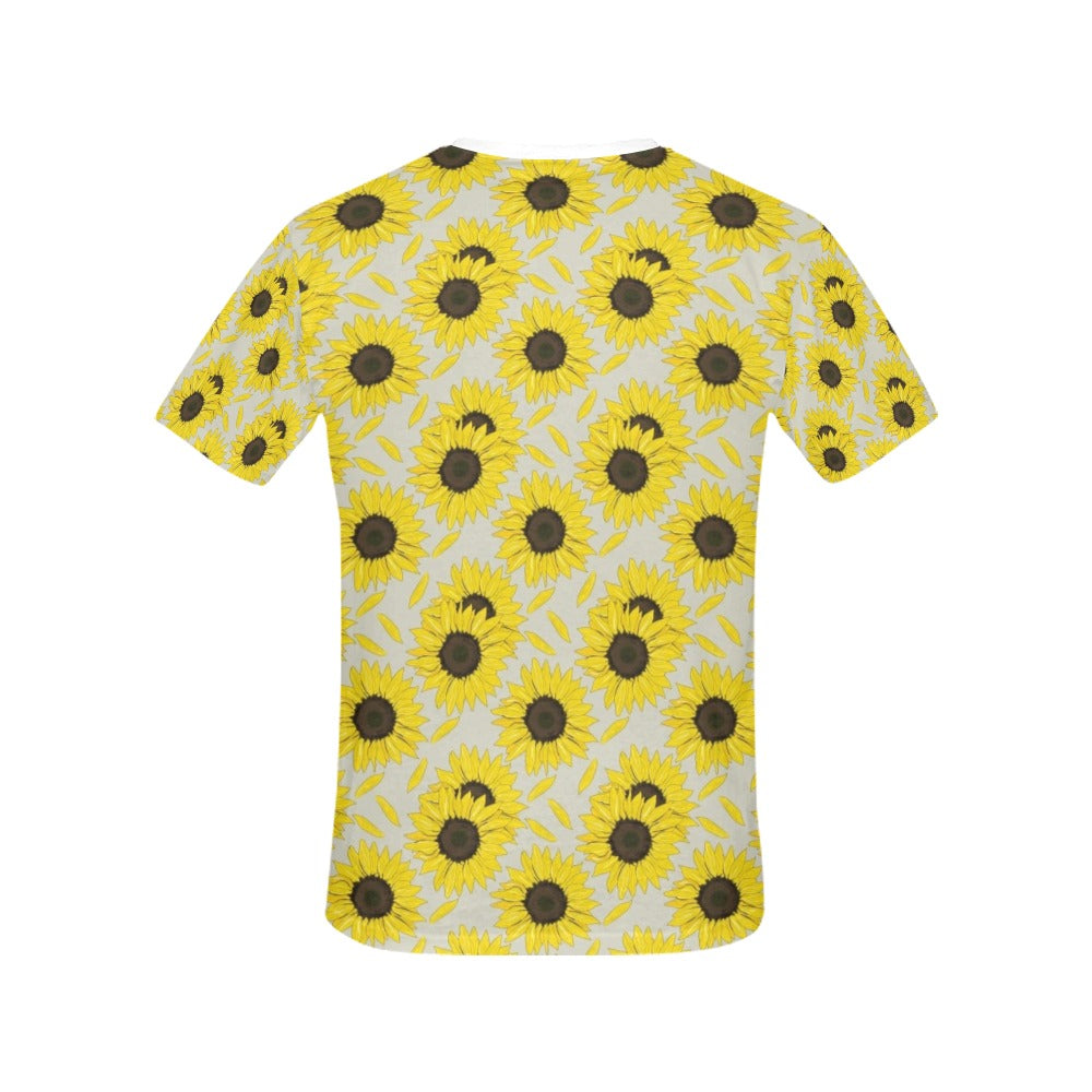 Sunflower Print Design LKS309 Women's  T-shirt