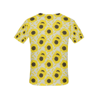 Sunflower Print Design LKS309 Women's  T-shirt