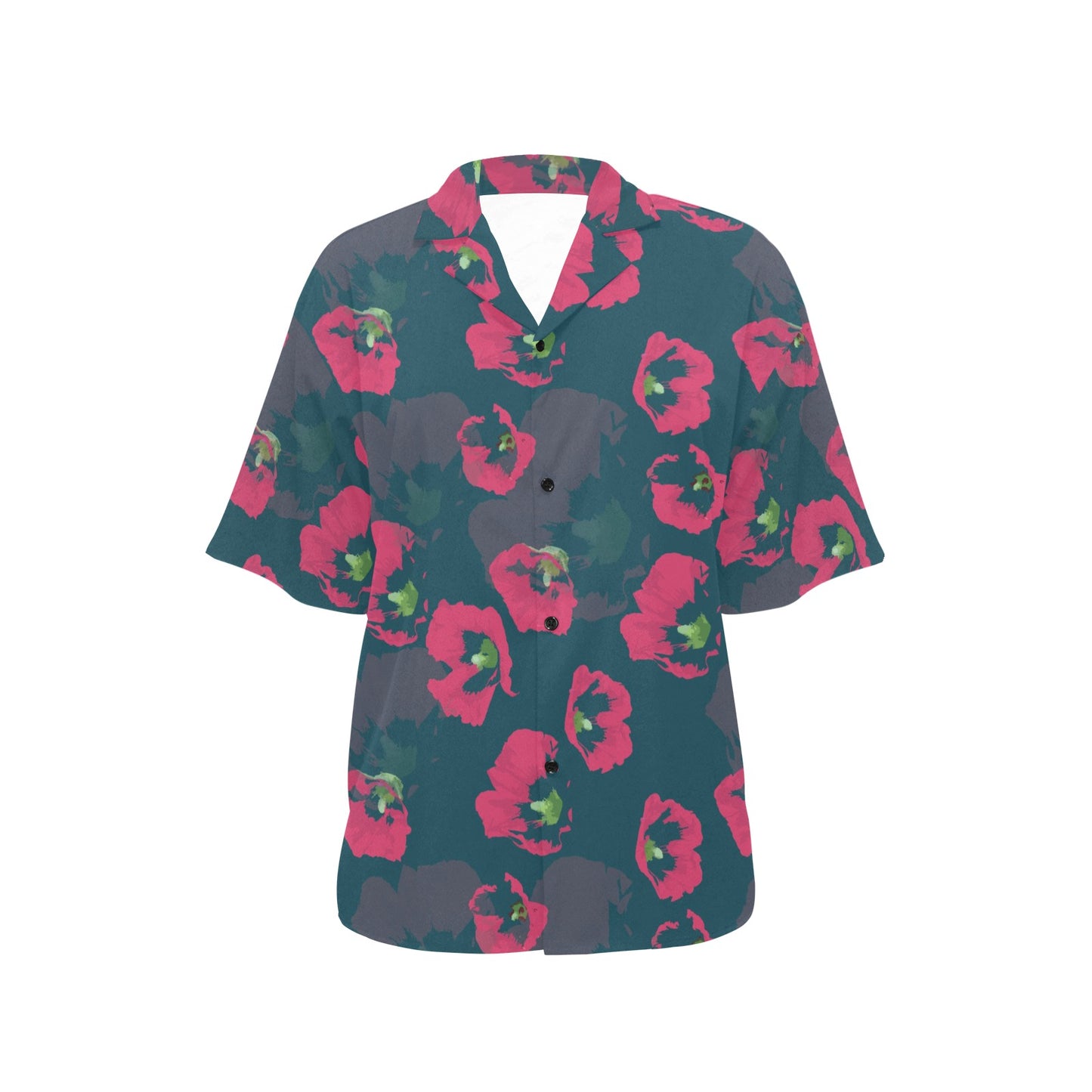 Morning Glory Pattern Print Design 01 Women's Hawaiian Shirt