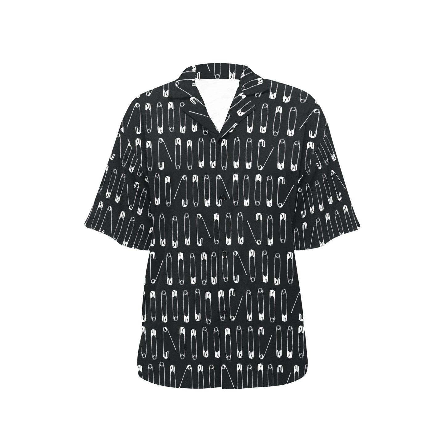 Safety Pin Print Design LKS302 Women's Hawaiian Shirt