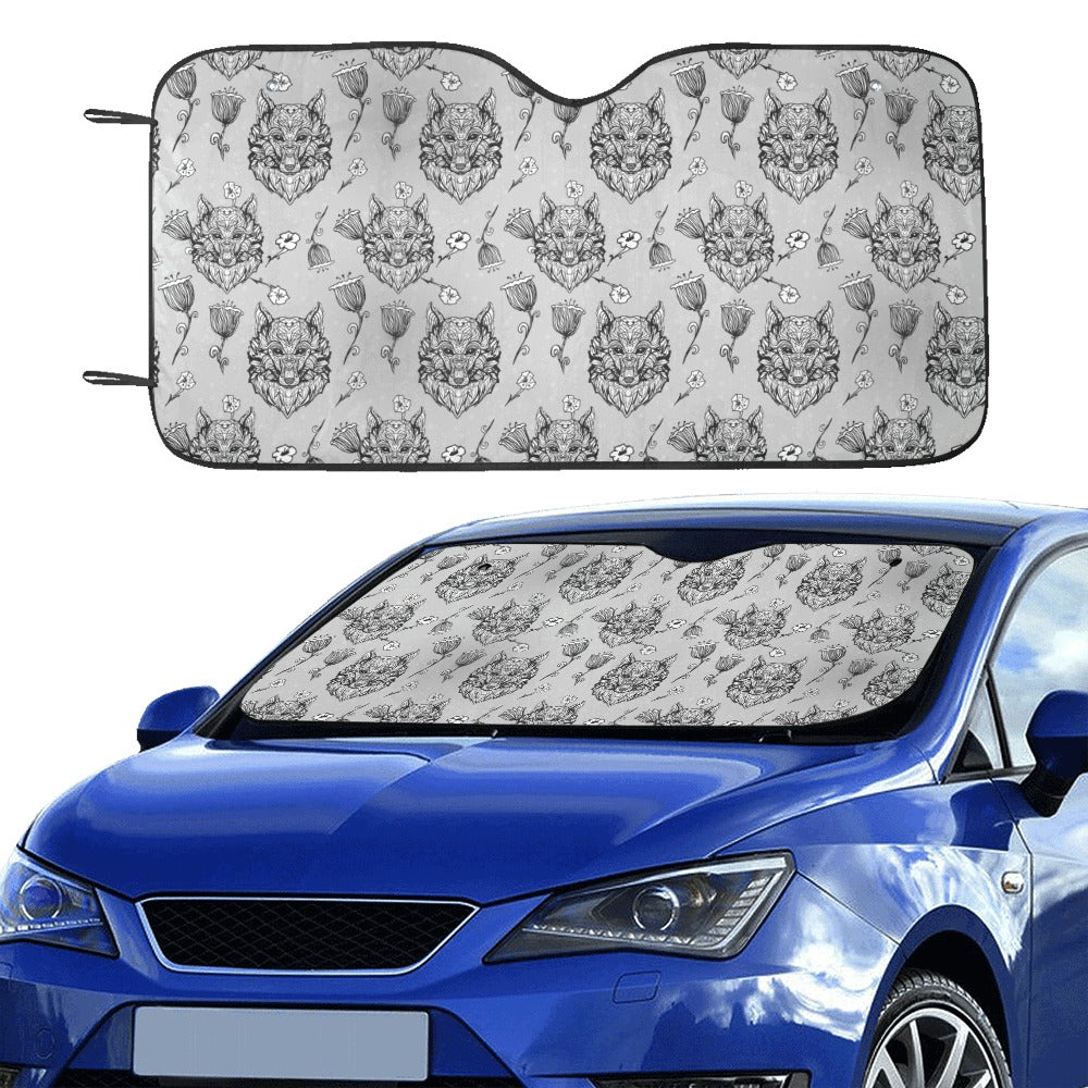 Tribal Pattern Print Design LKS306 Car front Windshield Sun Shade