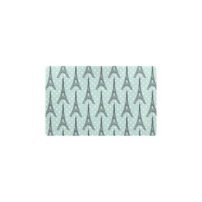 Eiffel Tower Polka Dot Print Kitchen Mat