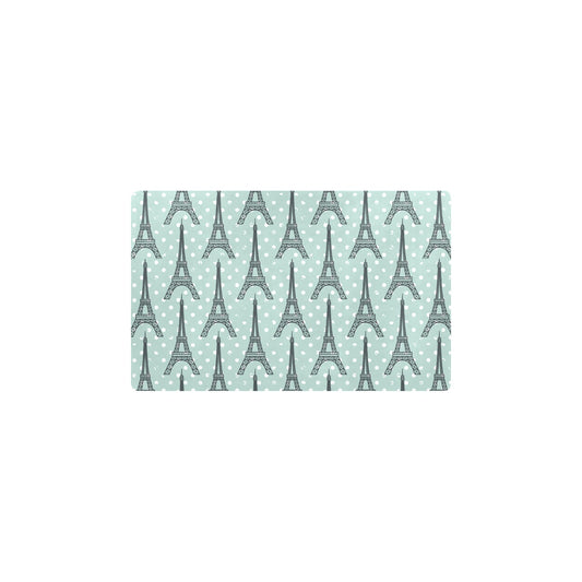 Eiffel Tower Polka Dot Print Kitchen Mat