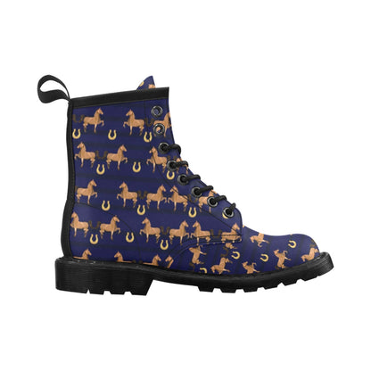 Horse Luxury Themed Pattern Print Women's Boots