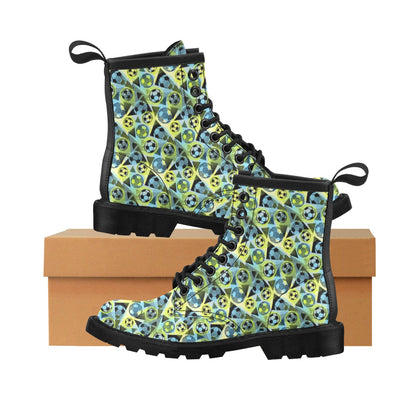 Soccer Ball Themed Print Design Women's Boots