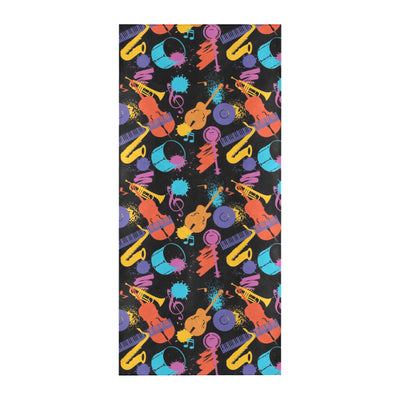 Saxophone Print Design LKS406 Beach Towel 32" x 71"