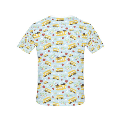 School Bus Back To School Print Design LKS303 Women's  T-shirt