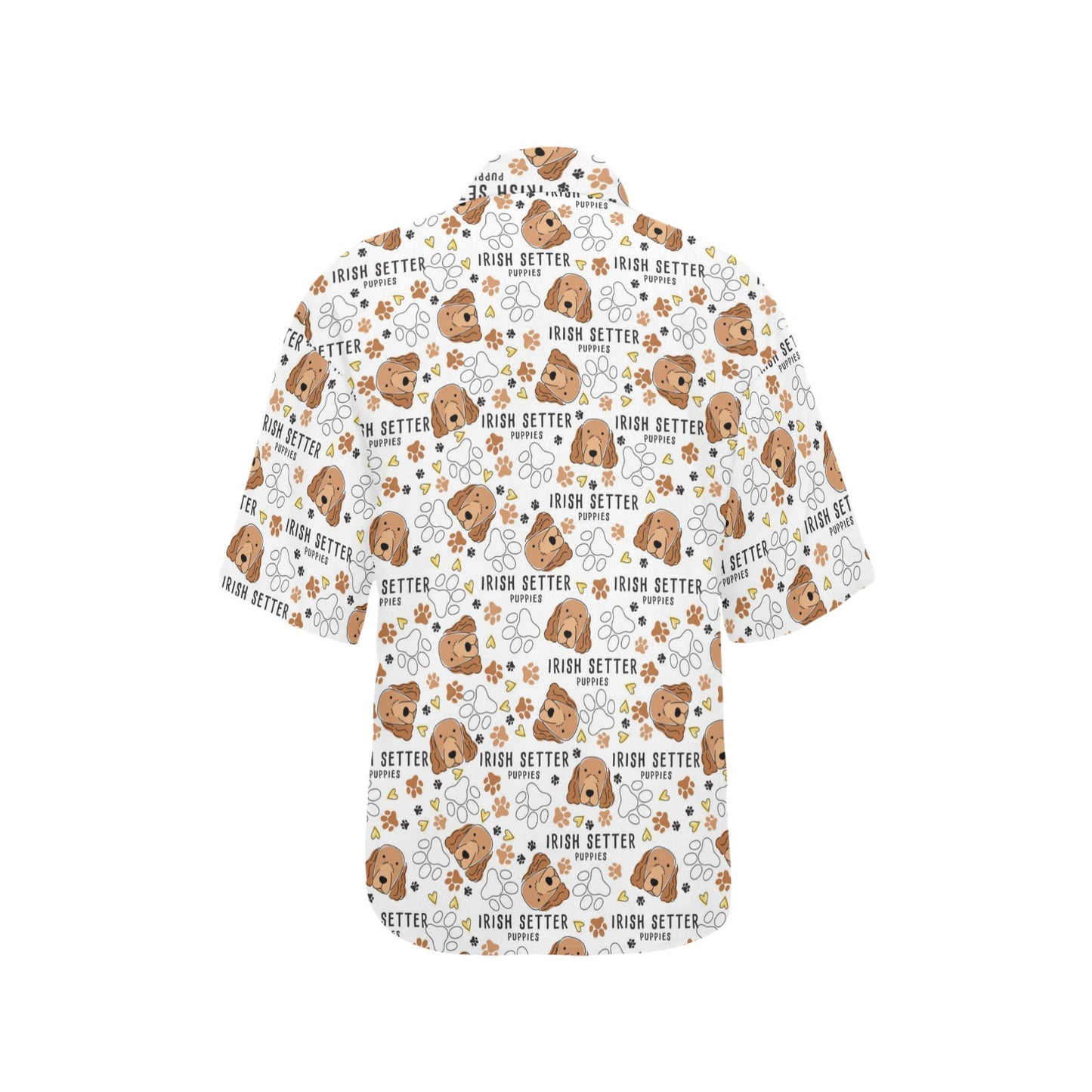 Setters Irish Print Design LKS301 Women's Hawaiian Shirt