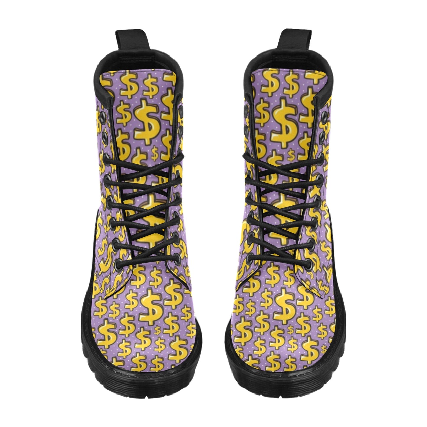 Dollar Pattern Print Design DO01 Women's Boots