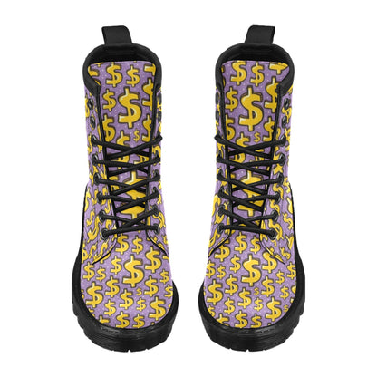 Dollar Pattern Print Design DO01 Women's Boots