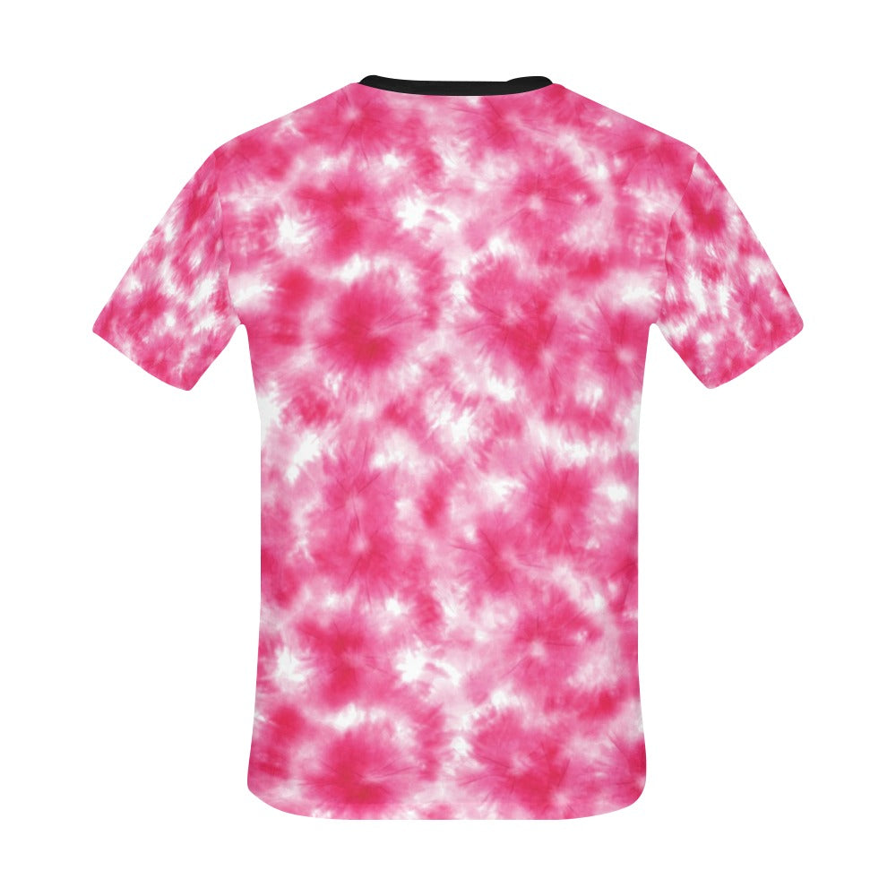 Tie Dye Pink Print Design LKS304 Men's All Over Print T-shirt