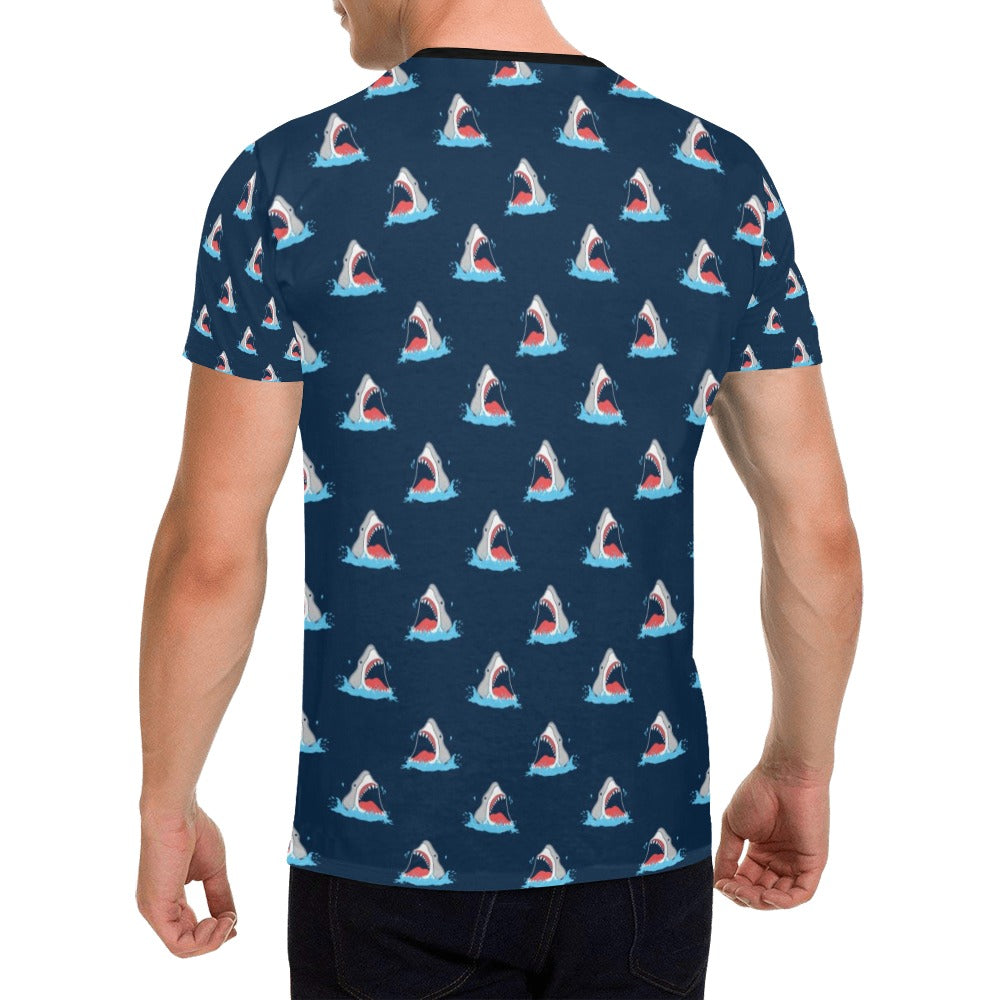 Shark Print Design LKS3010 Men's All Over Print T-shirt