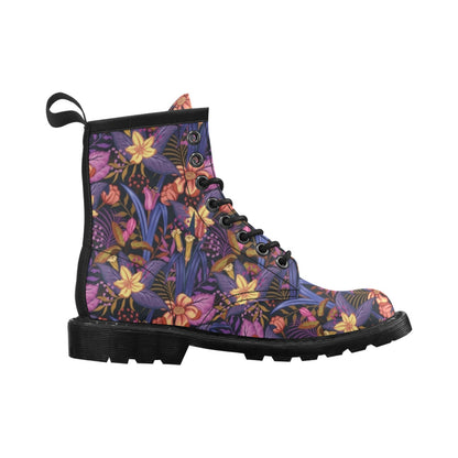 Lily Pattern Print Design LY016 Women's Boots
