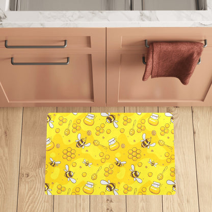 Bee Pattern Print Design BEE01 Kitchen Mat