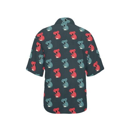 Koala Pattern Print Design 02 Women's Hawaiian Shirt