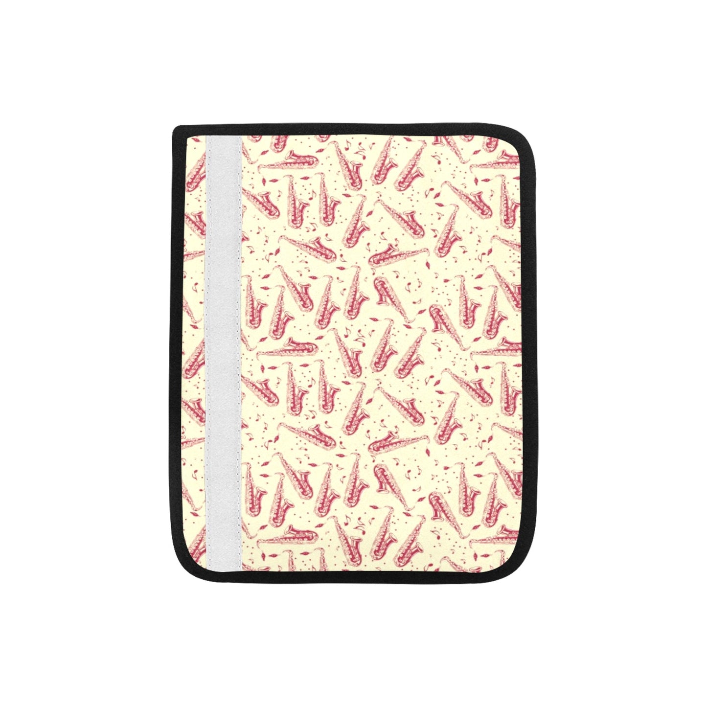 Saxophone Print Design LKS402 Car Seat Belt Cover