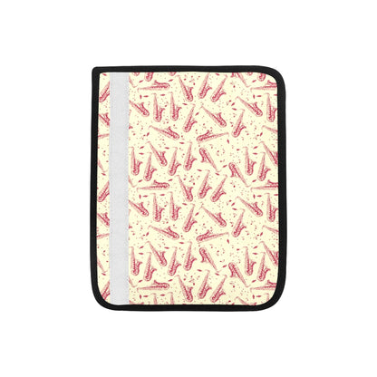 Saxophone Print Design LKS402 Car Seat Belt Cover