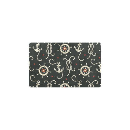 Nautical Anchor Pattern Kitchen Mat