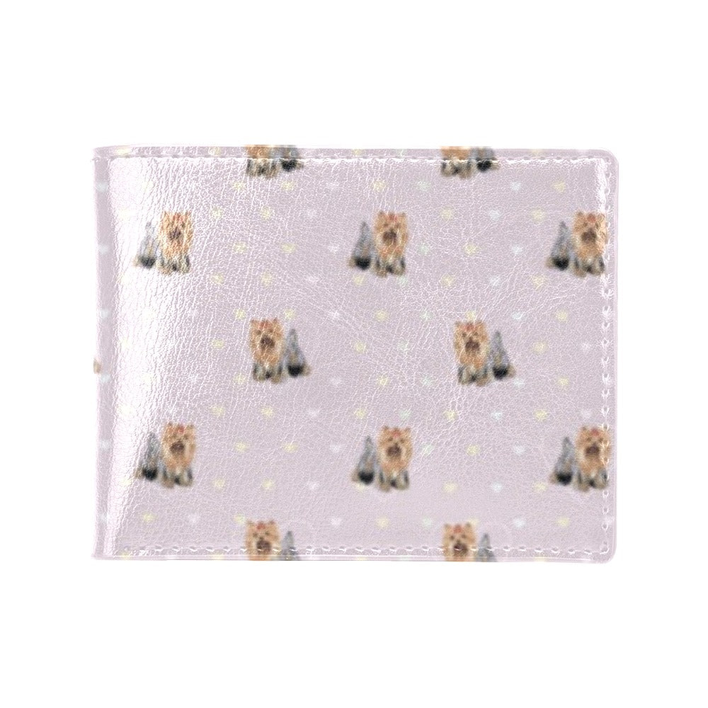 Yorkshire Terriers Print Design LKS302 Men's ID Card Wallet