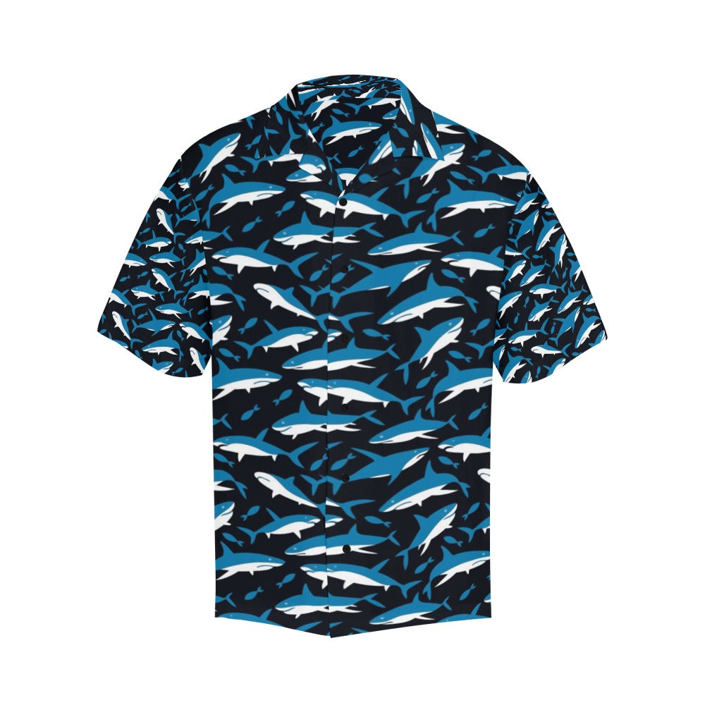 Shark Print Design LKS303 Men's Hawaiian Shirt