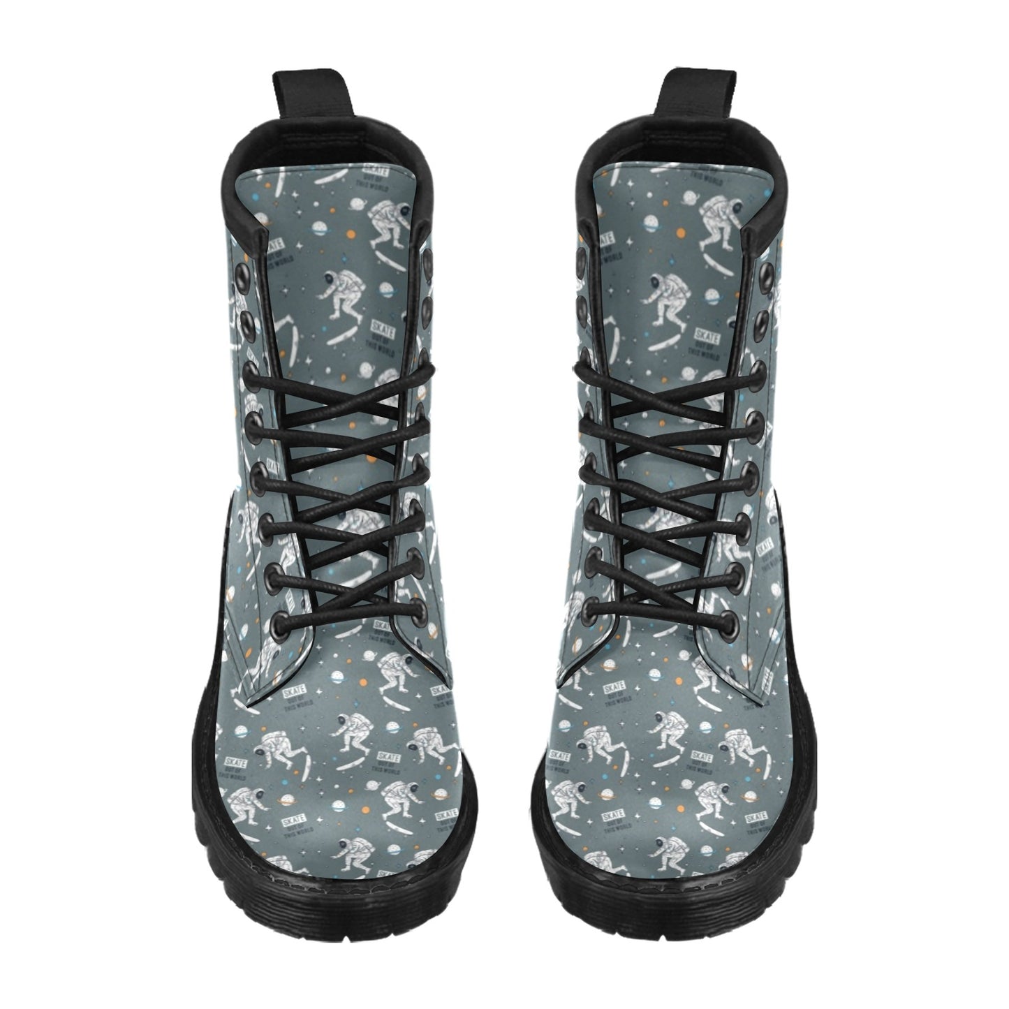 Skateboard Print Design LKS306 Women's Boots