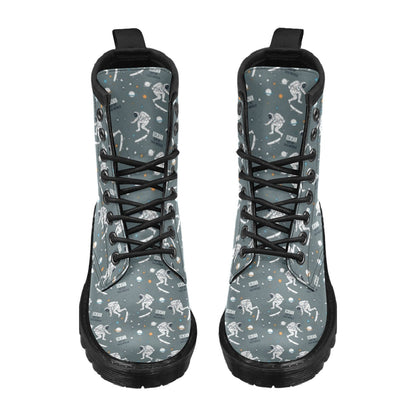Skateboard Print Design LKS306 Women's Boots