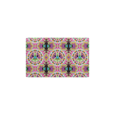 Peace Sign Pattern Print Design A03 Kitchen Mat