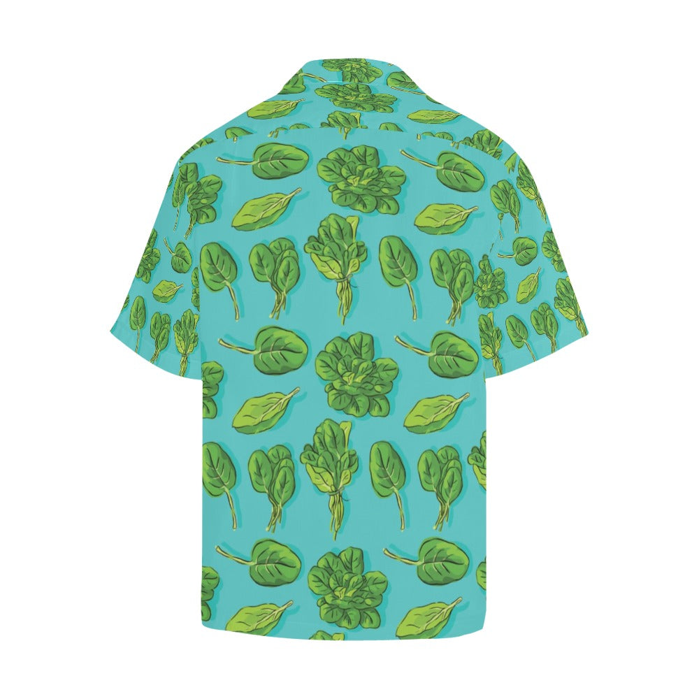 Spinach Print Design LKS301 Men's Hawaiian Shirt