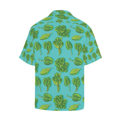 Spinach Print Design LKS301 Men's Hawaiian Shirt