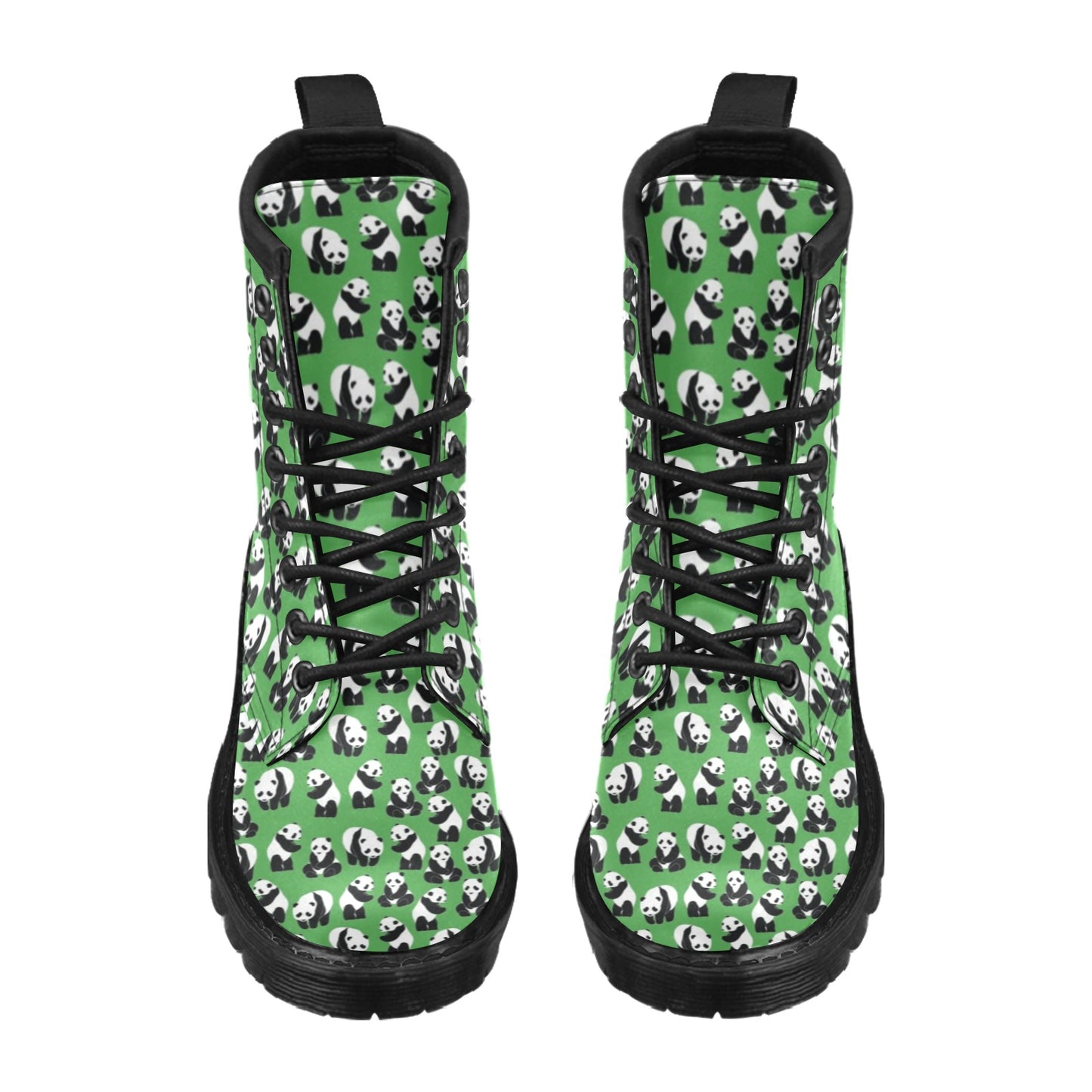 Panda Bear Pattern Themed Print Women's Boots