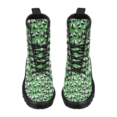 Panda Bear Pattern Themed Print Women's Boots