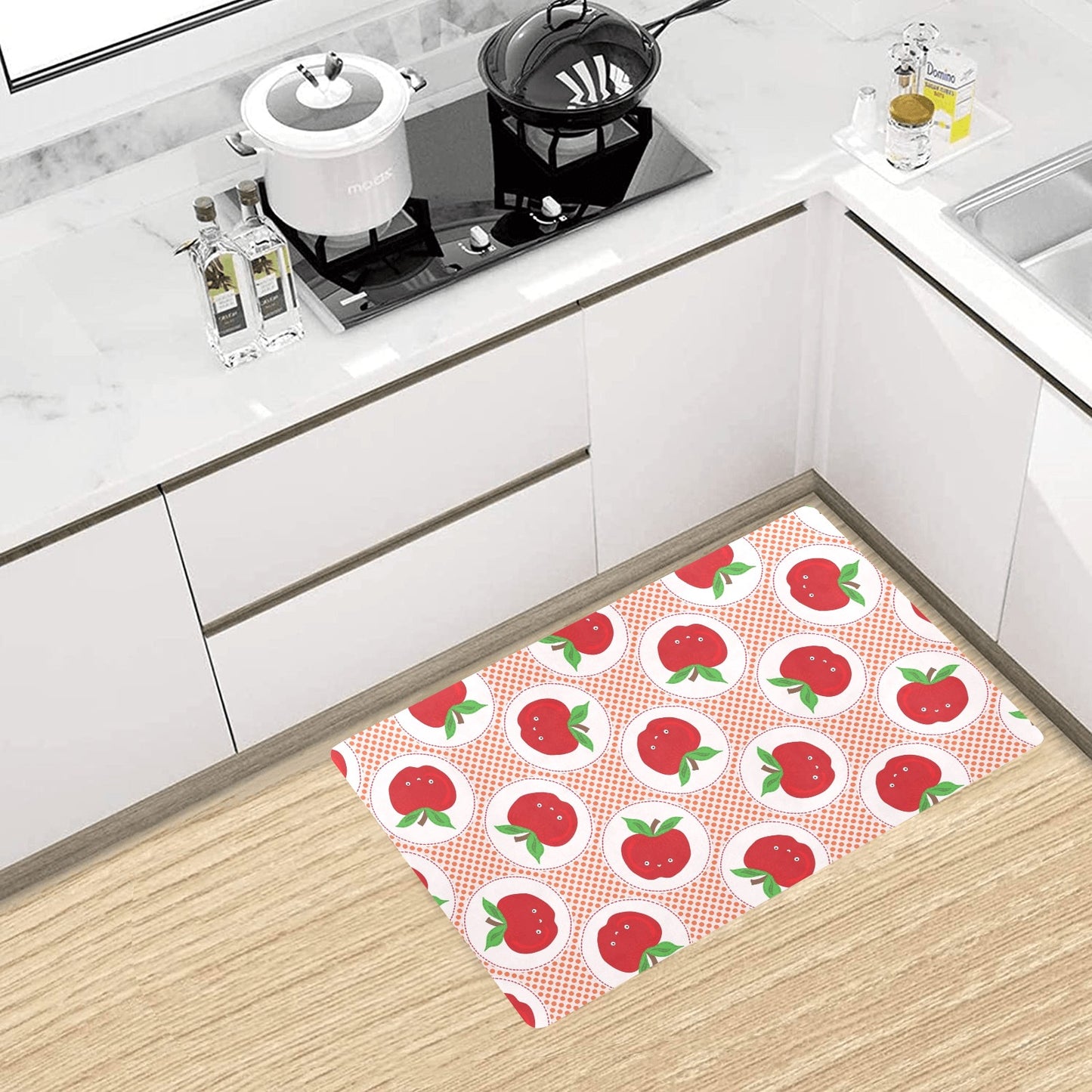 Apple Pattern Print Design AP08 Kitchen Mat