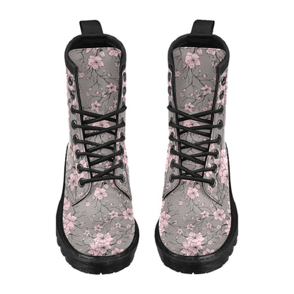 Cherry Blossom Pattern Print Design CB05 Women's Boots