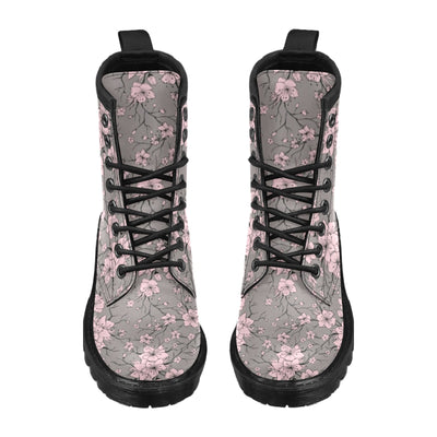 Cherry Blossom Pattern Print Design CB05 Women's Boots