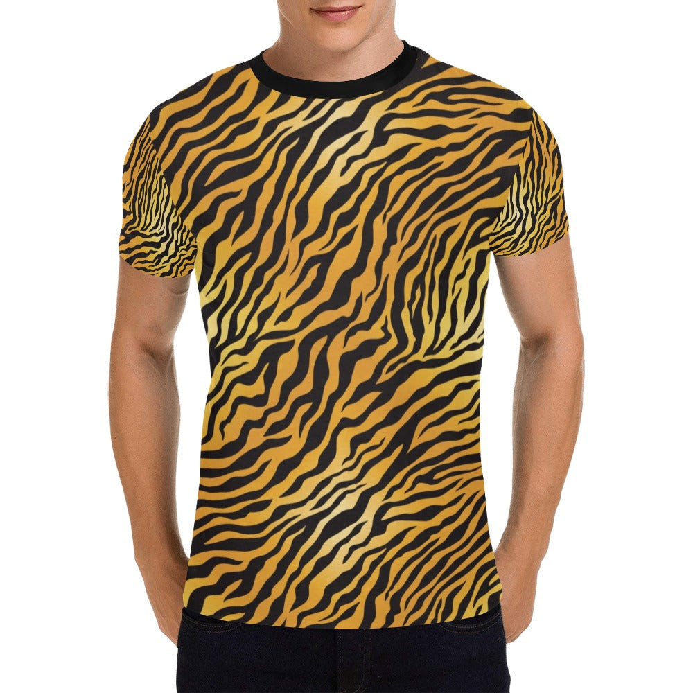 Tiger Print Design LKS302 Men's All Over Print T-shirt