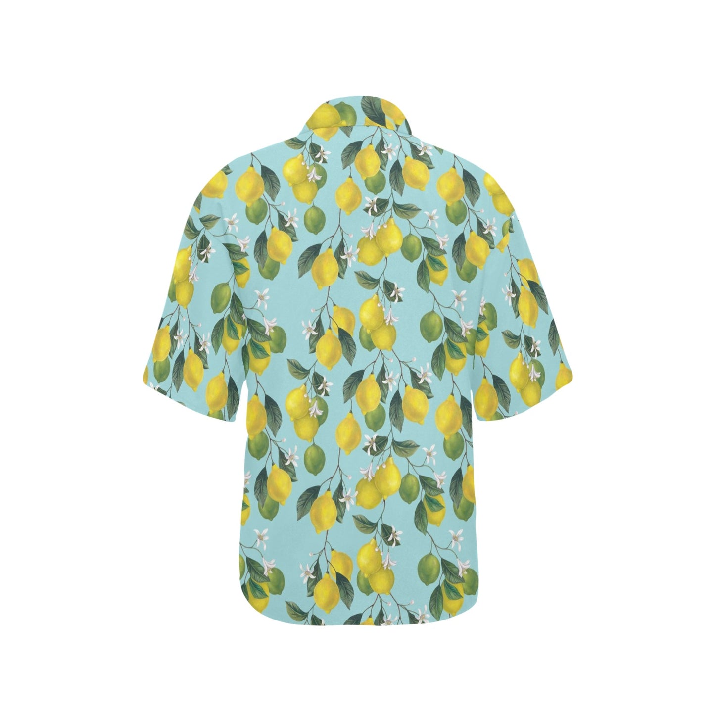Lemon Pattern Print Design LM05 Women's Hawaiian Shirt