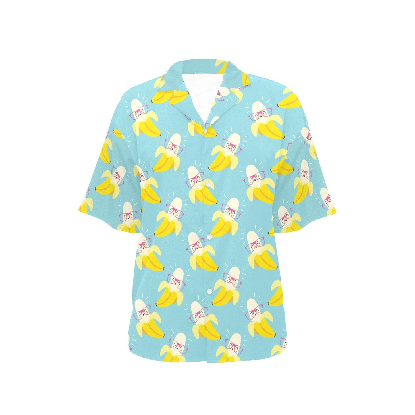 Banana Pattern Print Design BA07 Women's Hawaiian Shirt