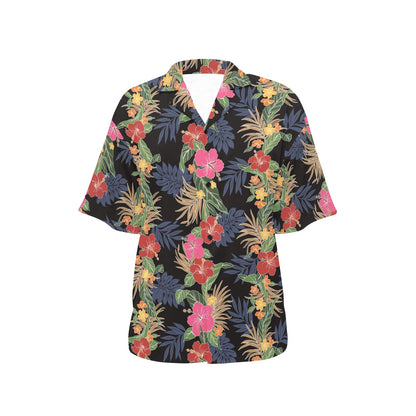 Hawaiian Themed Pattern Print Design H011 Women's Hawaiian Shirt
