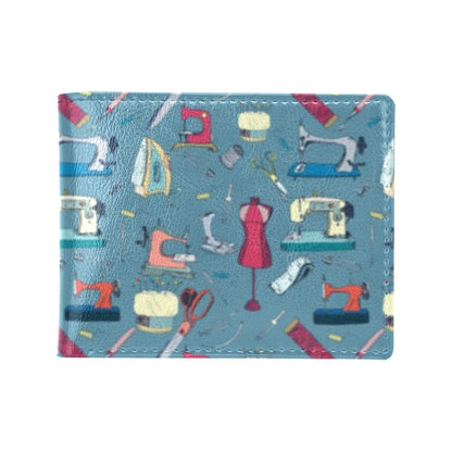 Sewing Equipment Print Design LKS301 Men's ID Card Wallet