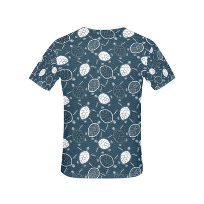 Sea Turtle Print Design LKS3015 Women's  T-shirt