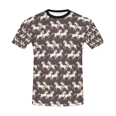 Horse Print Design LKS304 Men's All Over Print T-shirt