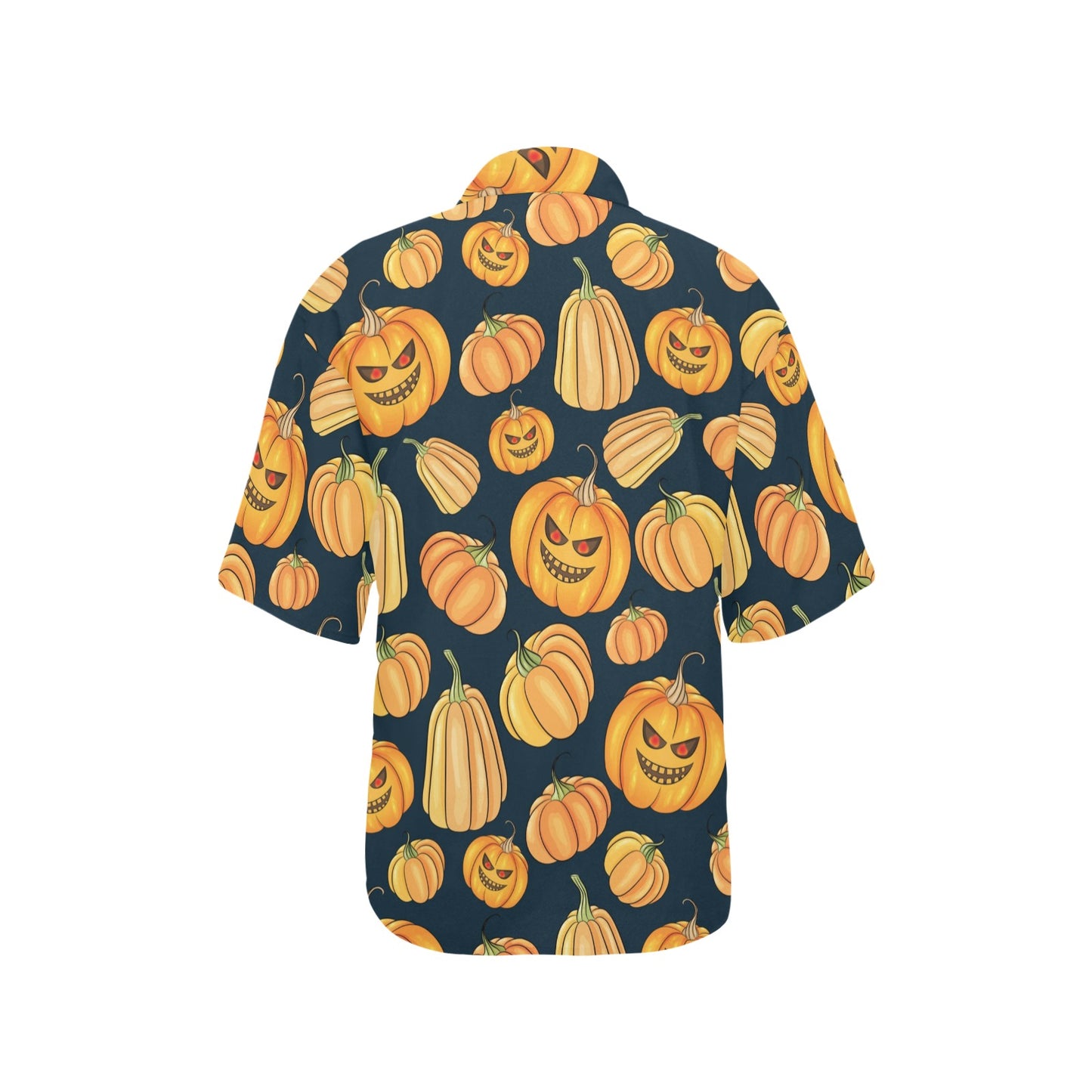 Pumpkin Halloween Pattern Print Design A04 Women's Hawaiian Shirt