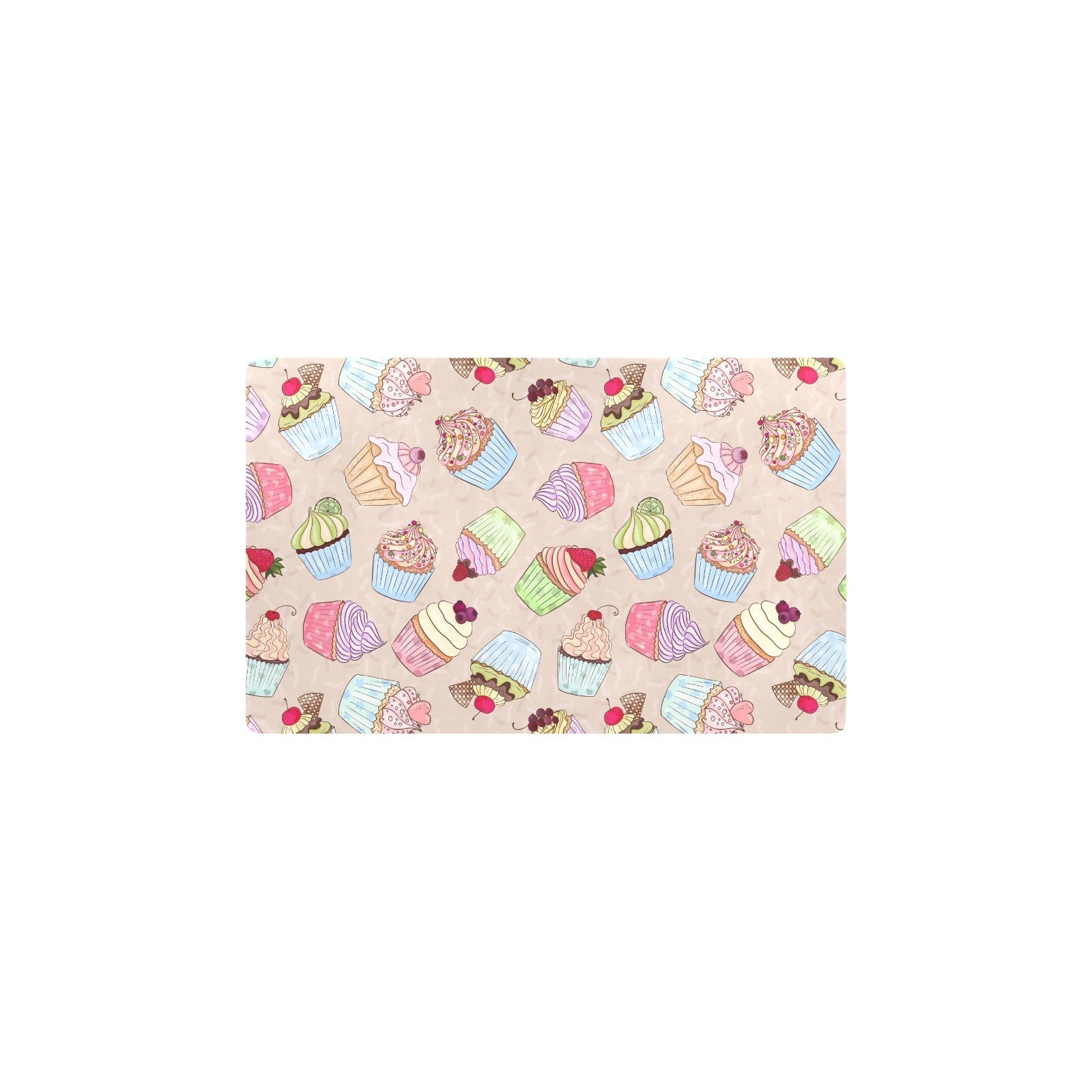 Cupcake Pattern Print Design CP06 Kitchen Mat