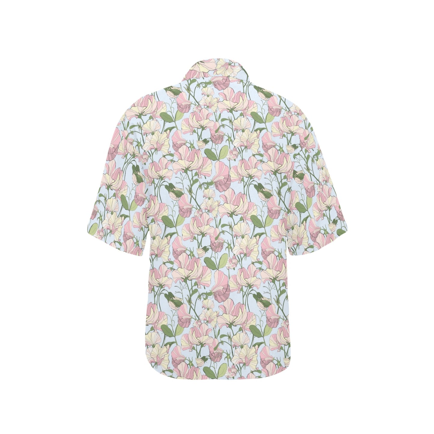 Sweet Pea Print Design LKS304 Women's Hawaiian Shirt